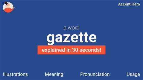 gazette meaning